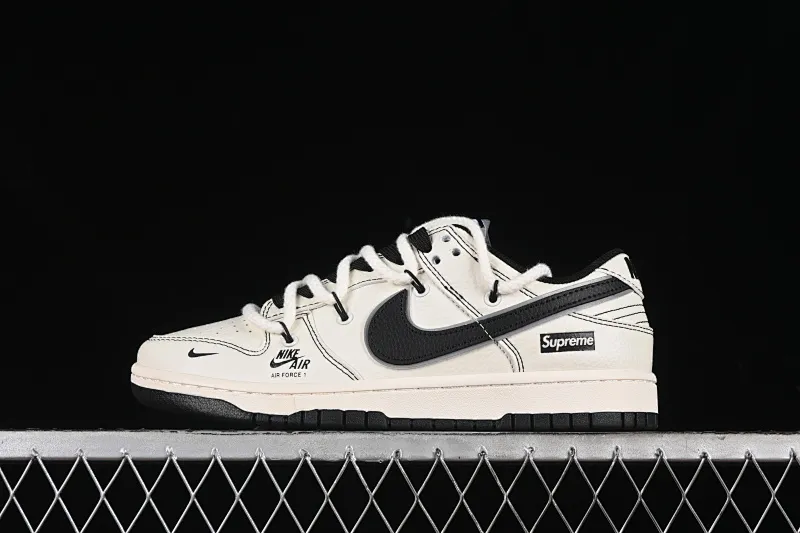 All categories Nk SB Dunk Series Nk SB Dunk Low High-end customized low-top sneakers Nk SB Dunk Low Supreme joint-beige small label drawstring Anniversary high-end customized low-top casual sneakers XX2025-566